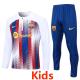 23-24 BAR White Kids Half Pull Tracksuit #E718 (童装)(半拉链)
