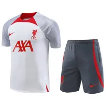 23-24 LIV White Training Short Suit (灰袖)