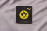 23-24 Dortmund Grey Kids Half Pull Tracksuit #E689 (童装) (半拉链)