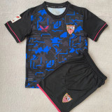 23-24 Sevilla Third Kids Soccer Jersey