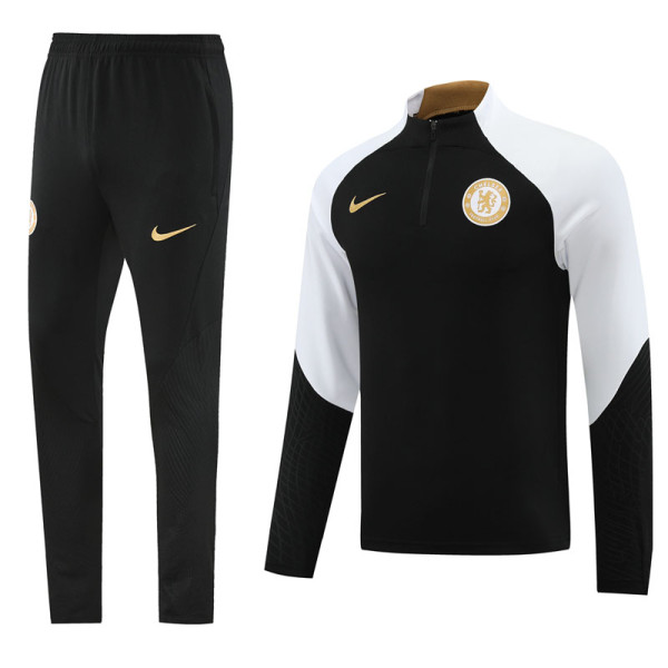 23-24 CHE Black Half Pull Tracksuit #01(半拉链)