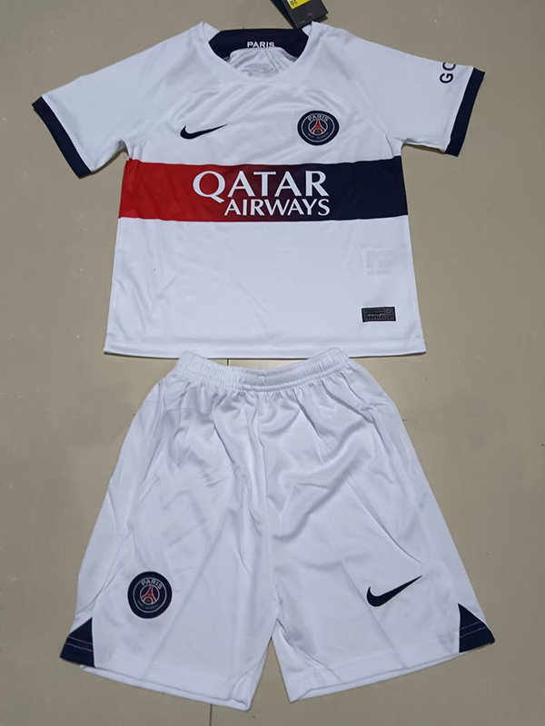 23-24 PSG Away Kids Soccer Jersey