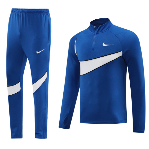 2023 NK Fancy Blue Half Pull Tracksuit #NB07(半拉链)