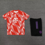 23-24 Bayern Red White Training Short Suit