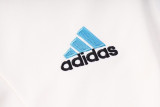 23-24 Man Utd White Half Pull Tracksuit (半拉链)