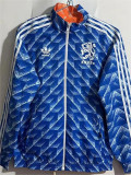 2023 Netherlands Blue & Orange Double Sided Windbreaker (双面风衣)(复古版)