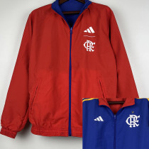 23-24 Flamengo Red & Blue Double Sided Windbreaker (双面风衣)