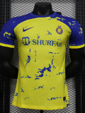 23-24 AL-Nassr Blue Yellow Player Version Training Shirts