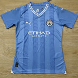 23-24 Man City Home Women Soccer Jersey (女)