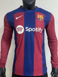 23-24 BAR Home Long Sleeve Player Version Soccer Jersey (长袖球员)