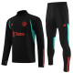 23-24 Man Utd Black Green Half Pull Tracksuit (半拉链)