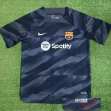 23-24 BAR Black Grey GoalKeeper Soccer Jersey