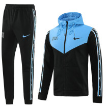 23-24 NK Blue Black Hoodie Jacket Tracksuit #NM06