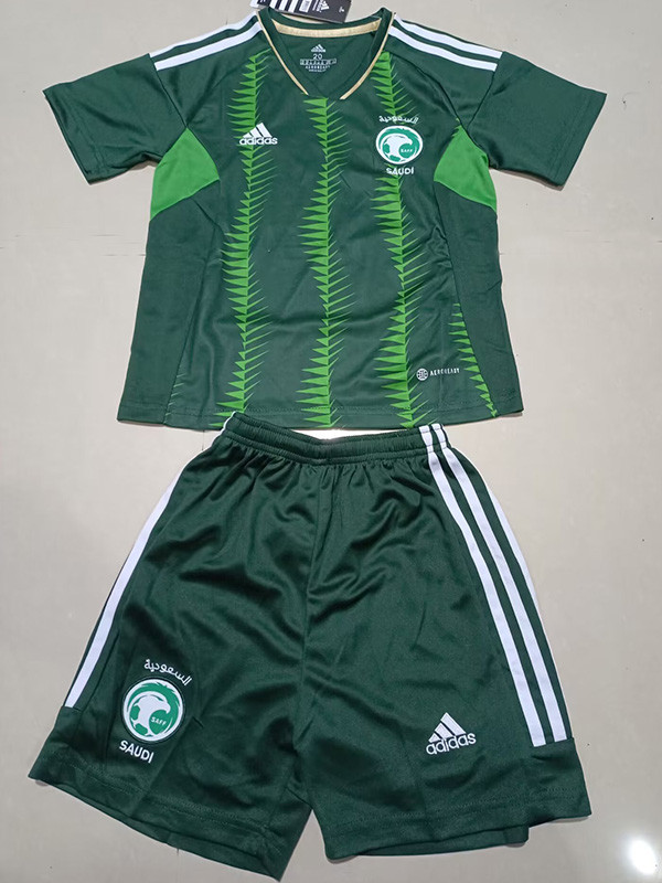 23-24 Saudi Arabia Home Kids Soccer Jersey