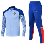 23-24 Chivas Light Blue Jacket Tracksuit