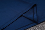23-24 TOT Royal Blue Half Pull Tracksuit #B733(半拉链)