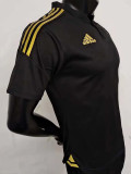 23-24 Algeria Black Player Version Polo Short Sleeve