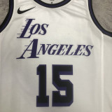 22-23 LAKERS REAVES #15 White City Edition Top Quality Hot Pressing NBA Jersey
