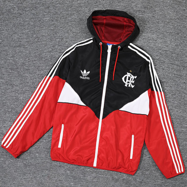 23-24 Flamengo Black Red Windbreaker