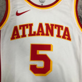 HAWKS MURRAY #5 White Top Quality Hot Pressing NBA Jersey