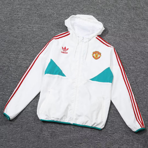 23-24 Man Utd White Windbreaker