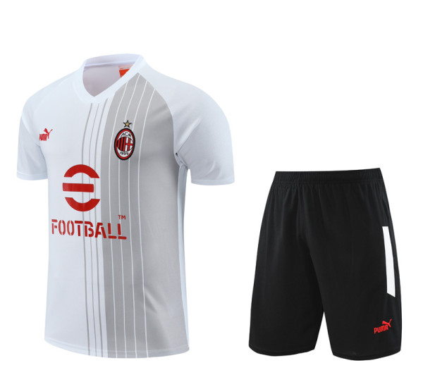 23-24 ACM White Training Short Suit