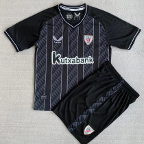 23-24 Bilbao Black GoalKeeper Kids Soccer Jersey