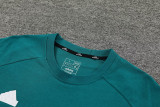 24-25 Man Utd Green Training Short Suit (100%Cotton)纯棉