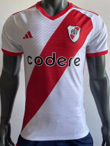 23-24 River Plate Home Player Version Soccer Jersey