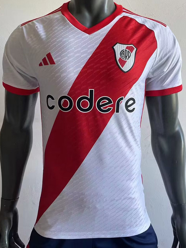 23-24 River Plate Home Player Version Soccer Jersey