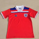 1980-1982 England Away Red Retro Soccer Jersey