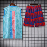 23-24 BAR Light Blue Tank top and shorts suit