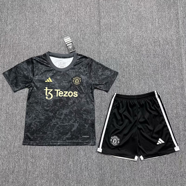 23-24 Man Utd Black Grey Kids Training