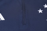 23-24 Cruzeiro Royal Blue Half Pull Tracksuit (半拉链)
