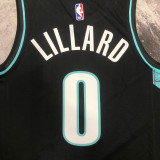 22-23 Trail Blazers LILLARD #0 Black City Edition Top Quality Hot Pressing NBA Jersey