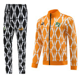 23-24 Ivory coast Orange Jacket Tracksuit #01