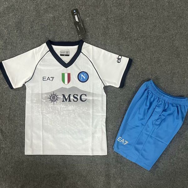 23-24 Napoli Away Kids Soccer Jersey
