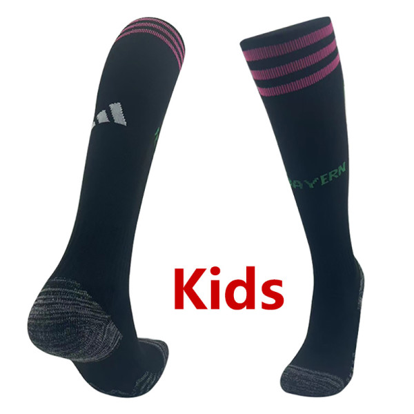 23-24 Bayern Away Black Kids Socks(儿童)