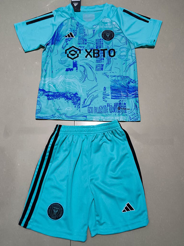 23-24 Inter Miami Blue Special Edition Kids Soccer Jersey