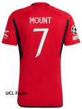 23-24 Man Utd Home Player Version Soccer Jersey