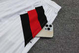 23-24 Flamengo Casual Classic White Tank top and shorts suit