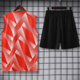 23-24 Bayern Red Tank top and shorts suit