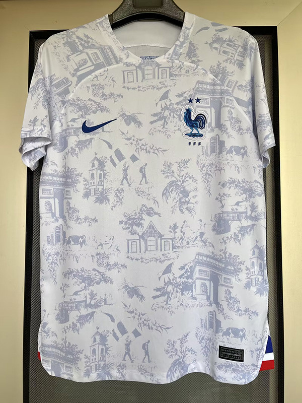 22-23 France Away 1:1 World Cup Fans Soccer Jersey