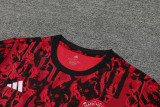 23-24 Man Utd Red Black Tank top and shorts suit