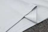 23-24 PSG Jordan Light Gray Half Pull Tracksuit #B780(半拉链)(袖子荧光绿)