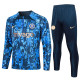 23-24 CHE Fancy Blue Half Pull Tracksuit #B737(半拉链)