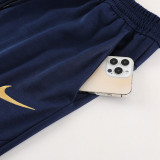 23-24 France Royal Blue Hoodie Jacket Tracksuit #02
