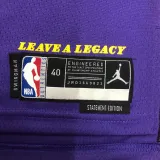 22-23 LAKERS JAMES #23 Purple Top Quality Hot Pressing NBA Jersey (Trapeze Edition)