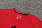 24-25 AD Red Training Short Suit #3333(100%Cotton)纯棉