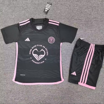 2024 Inter Miami Away Kids Soccer Jersey (爱心广告)